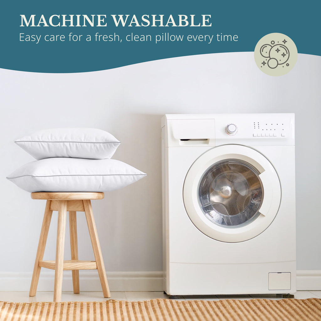 Casa Platino Pillows Standard Size Set of 2 – Standard Pillow, Cooling Comfort, Breathable, Easy Care Machine Washable, Perfect for Everyday Use