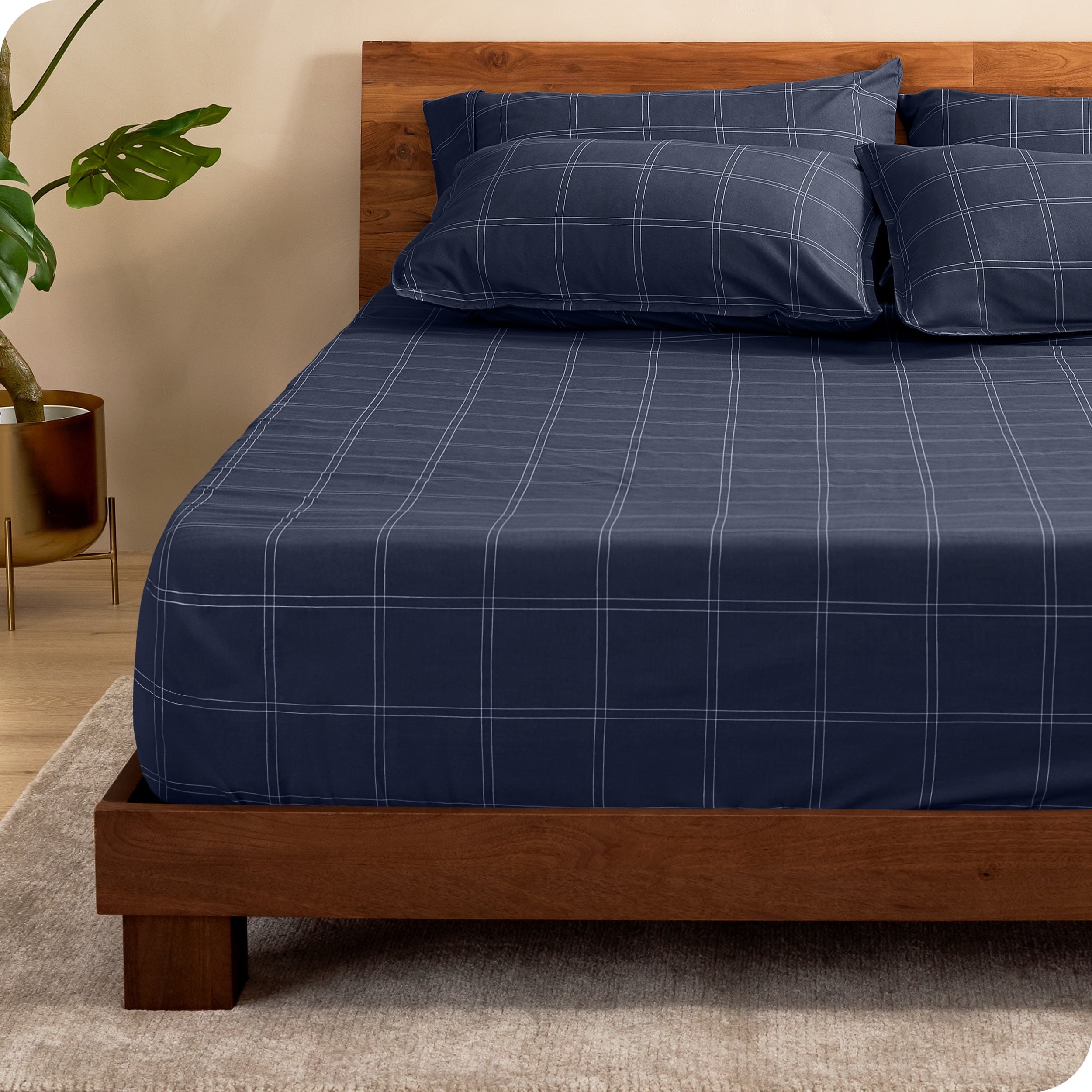 Bare Home Luxury 1800 Collection Fitted Sheet, Ultra-Soft, Deep Pocket, Queen, Gray