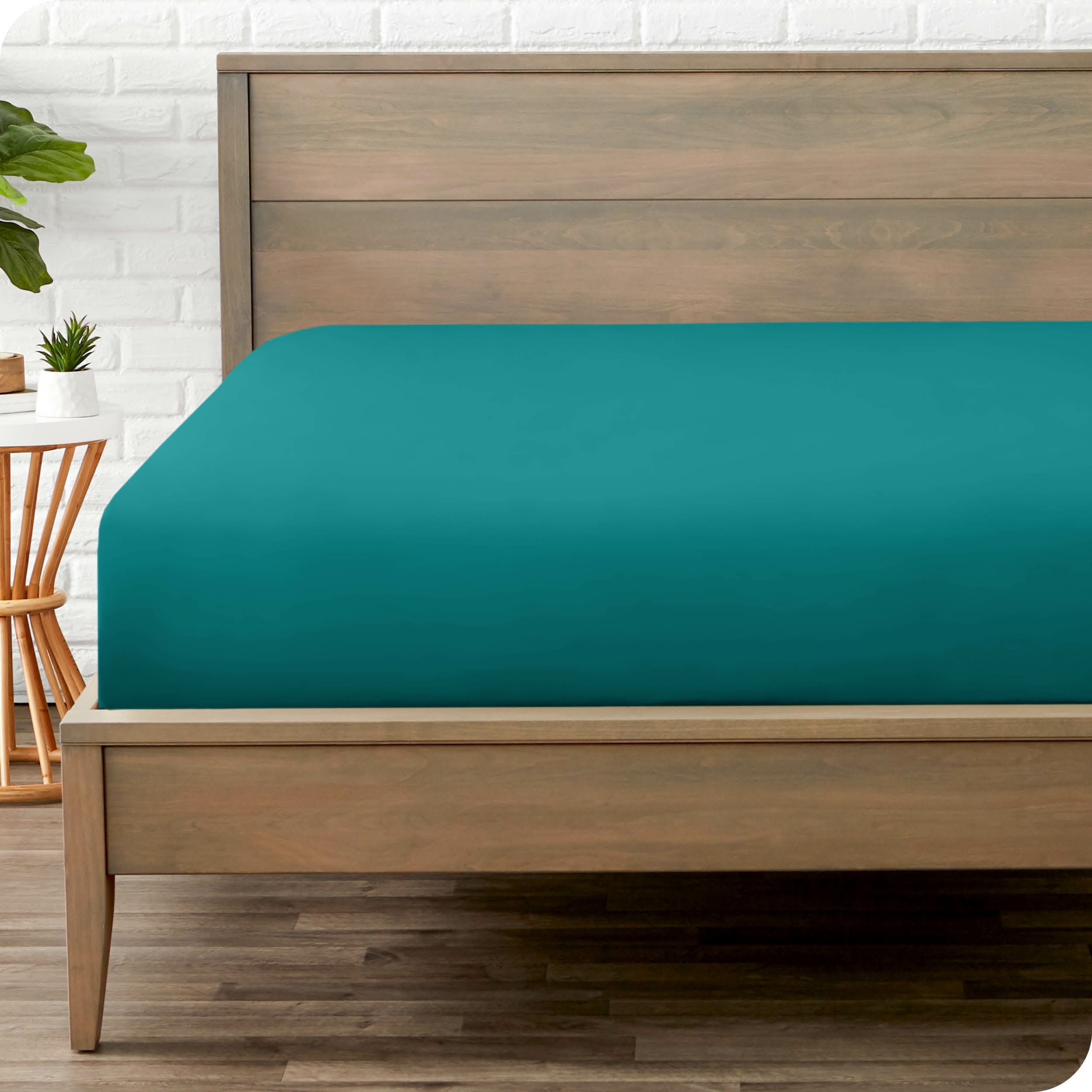 Bare Home Luxury 1800 Collection Fitted Sheet, Ultra-Soft, Deep Pocket, Queen, Gray