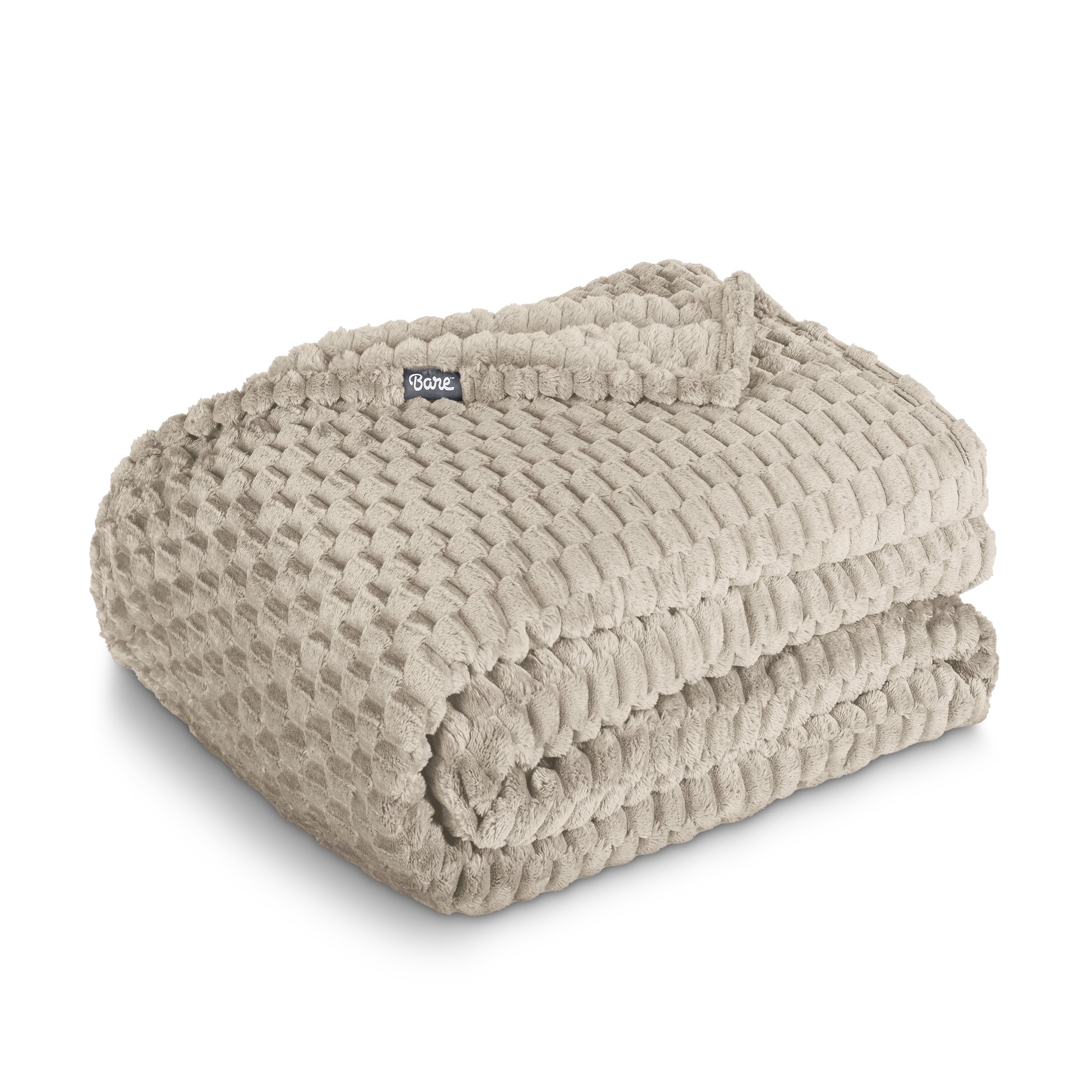 Bare Home Microplush Fleece Blanket - 300 GSM - Fuzzy Microfleece - Soft & Plush - Full/Queen, Gray