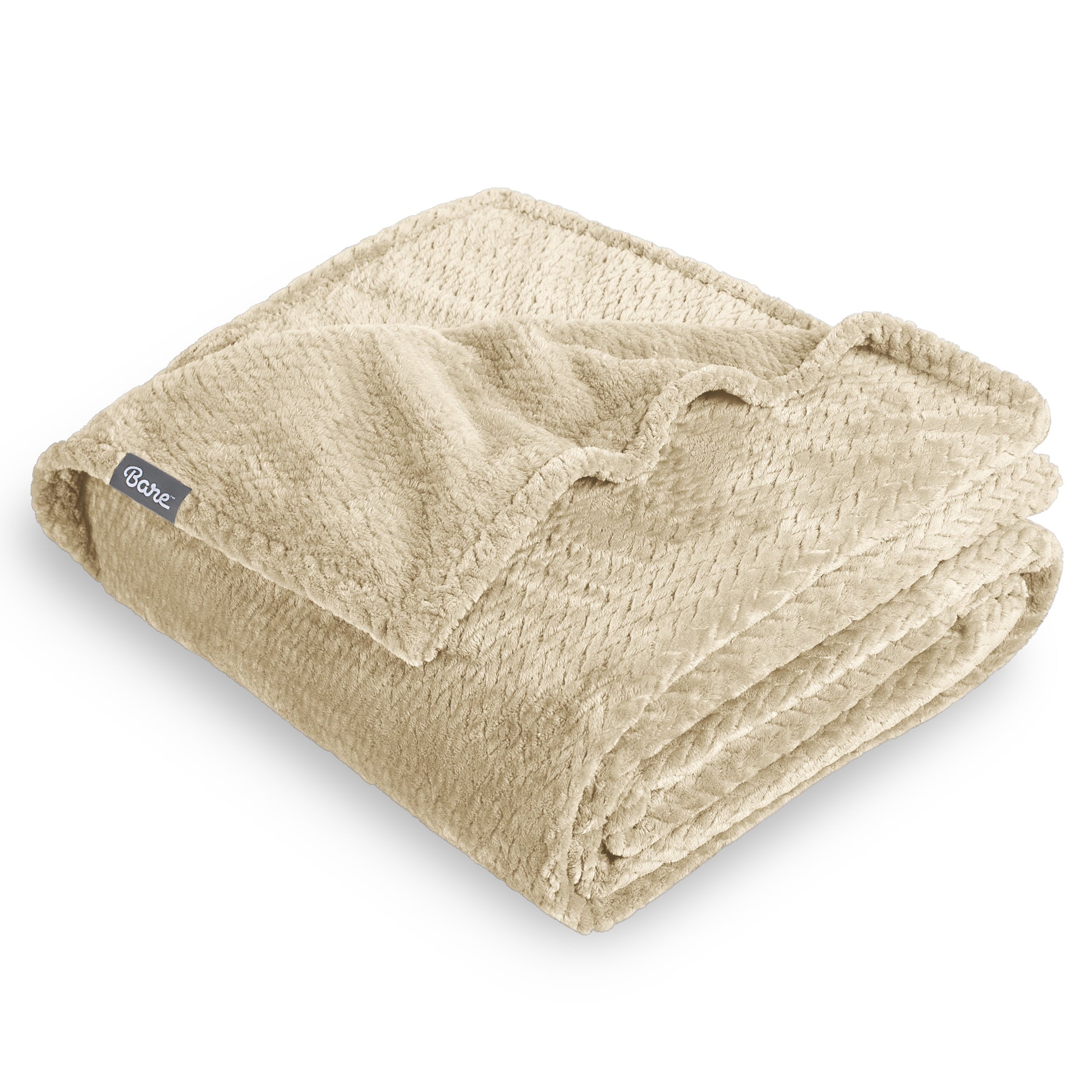 Bare Home Microplush Fleece Blanket - 300 GSM - Fuzzy Microfleece - Soft & Plush - Full/Queen, Gray