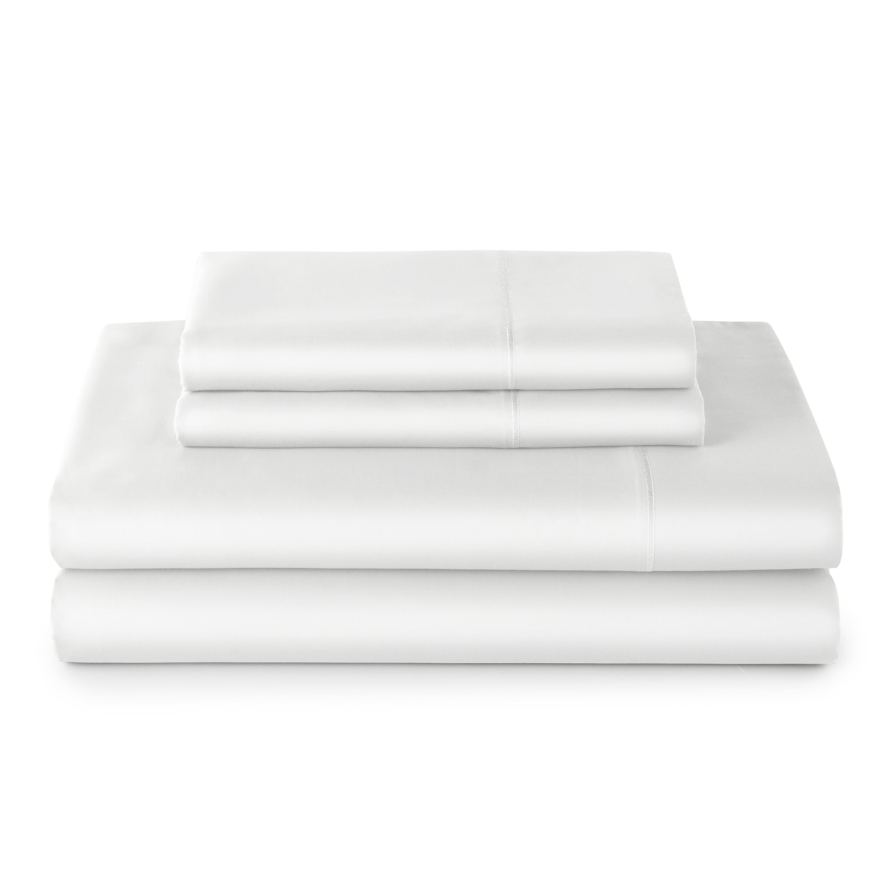 Better Homes & Gardens 3-Piece 400 Thread Count Arctic White Performance HYGROCOTTON® Sheet Set, Twin